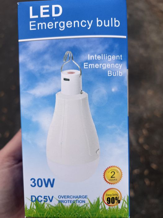 Акумуляторна лампа з usb 20-30w Е27