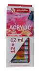 Farby akrylowe 12x12ml Talens