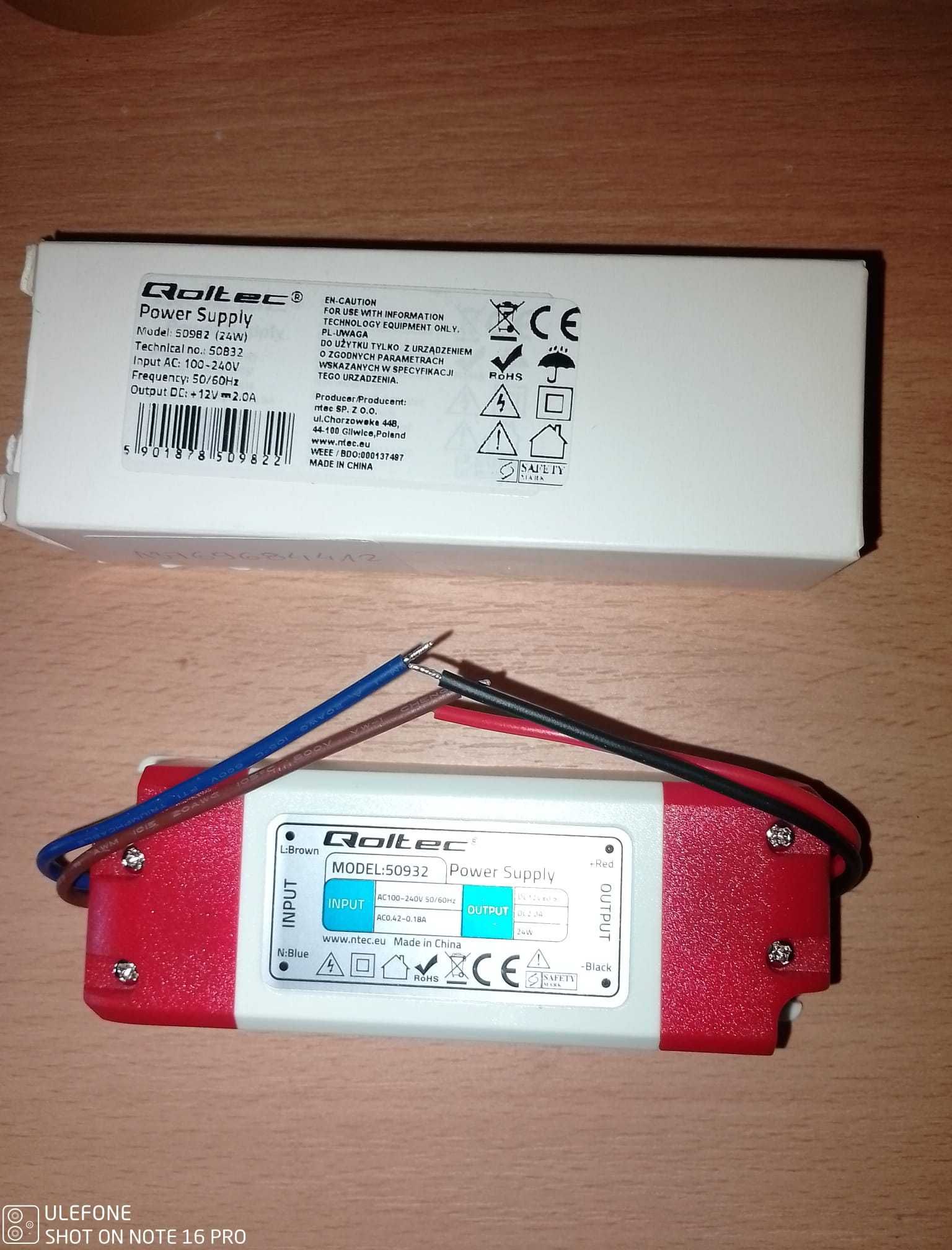 Zasilacz Impulsowy Led Ip20 24W 12V 2A