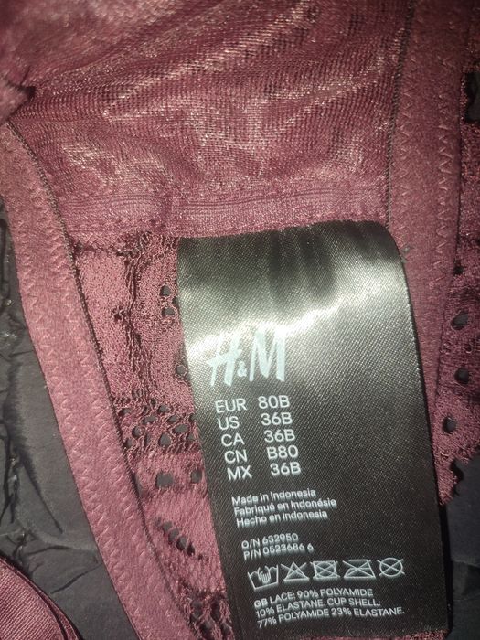 Шикарный бюстгальтер бордового цвета