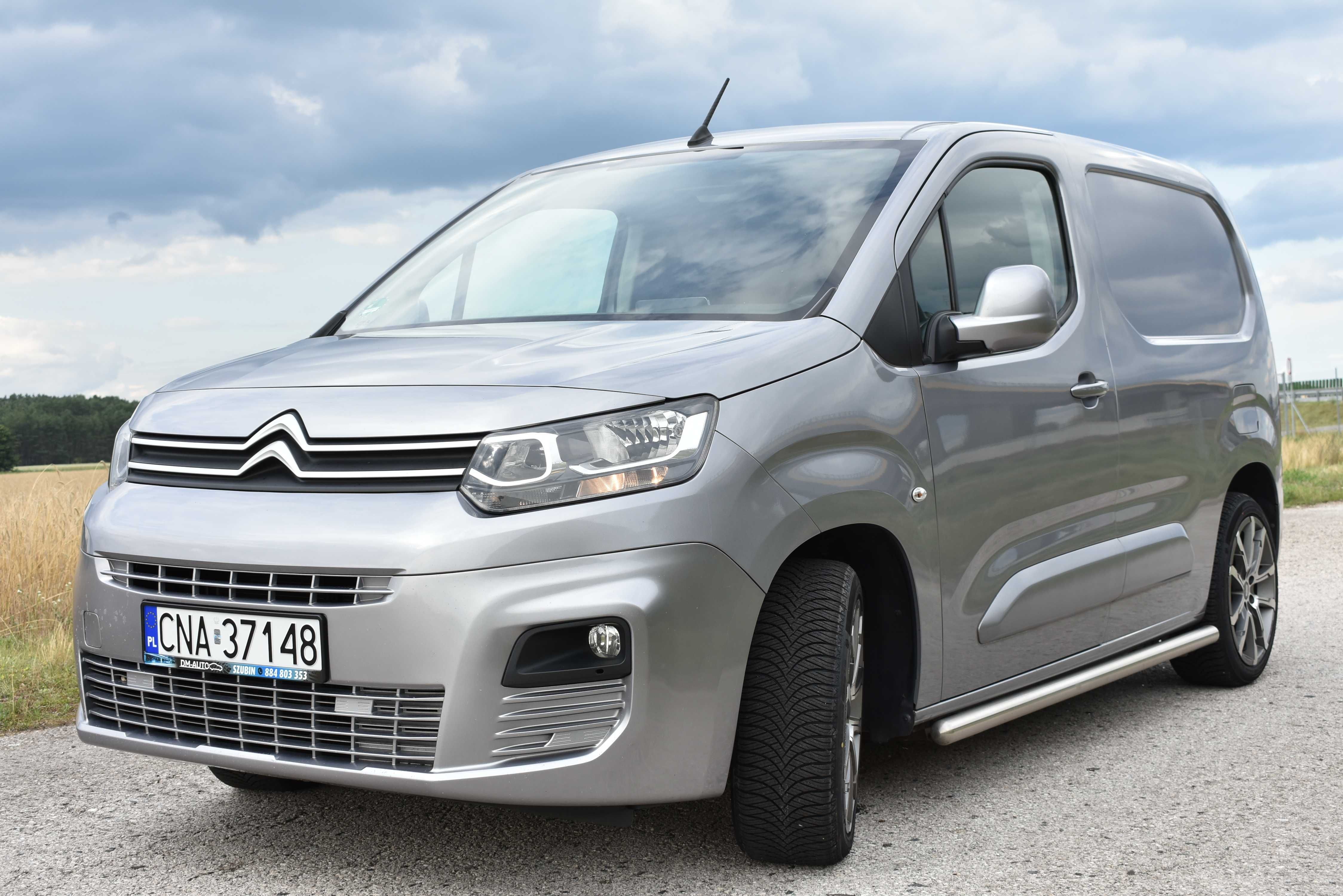 BEZWYPADKOWY Citroen BERLINGO 1.6HDI 2019r FVat23% Navi PDC Nowe Opony