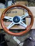 Volante madeira mogno vintage com cubo