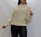 Кофта Жіноча, Об'ємна, Оверсайз, S-XL(44-50), Молочний