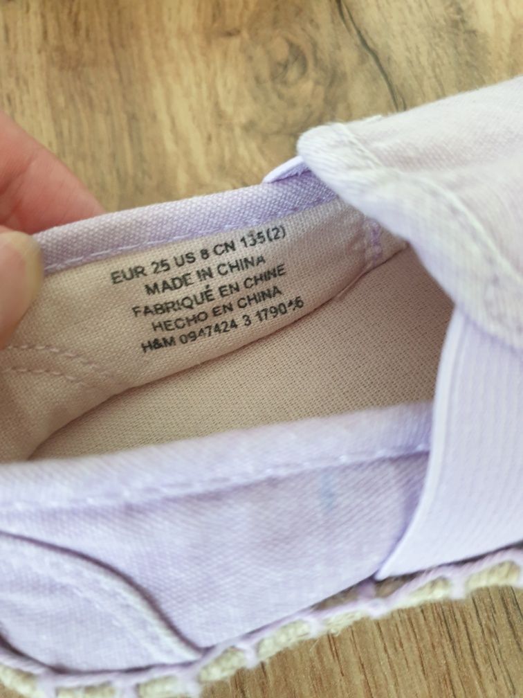 Buty dziewczęce H&M rozmiar 25 wkładka 15 cm