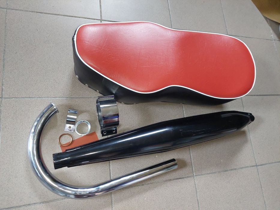 Nowy zestaw naprawczy wsk 125 b1 dwuramowka rura tłumik siedzenie pl