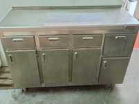 BANCADA DE INOX (com gaveta para borras de café)