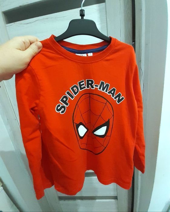 Bluzka Spiderman 122 z długim rękawem chłopięca