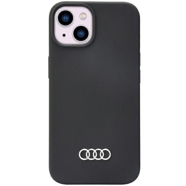 Etui Ochronne Siliconowe Marki Audi dla iPhone 14/15/13 6.1" - Czarny