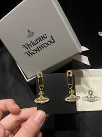 Серьги Vivienne Westwood Вивьен Весьвуд украшение сережки булавки