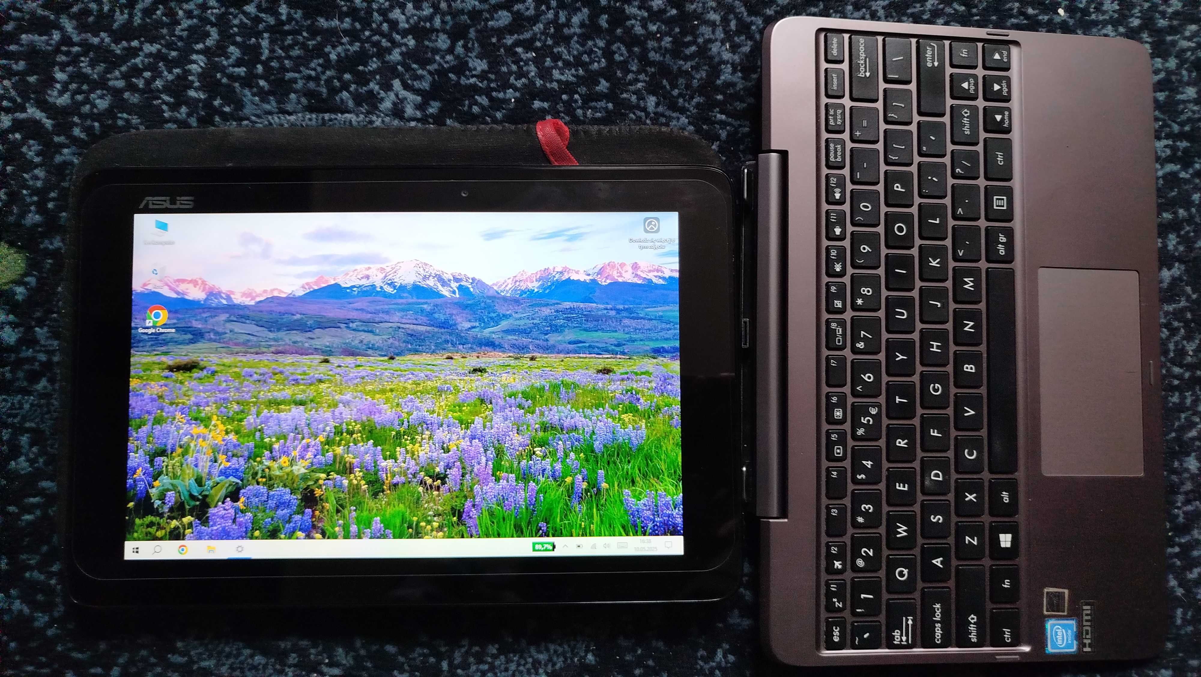 Tablet ASUS Transformer Book T100H z funkcją laptopa z Windowsem 10