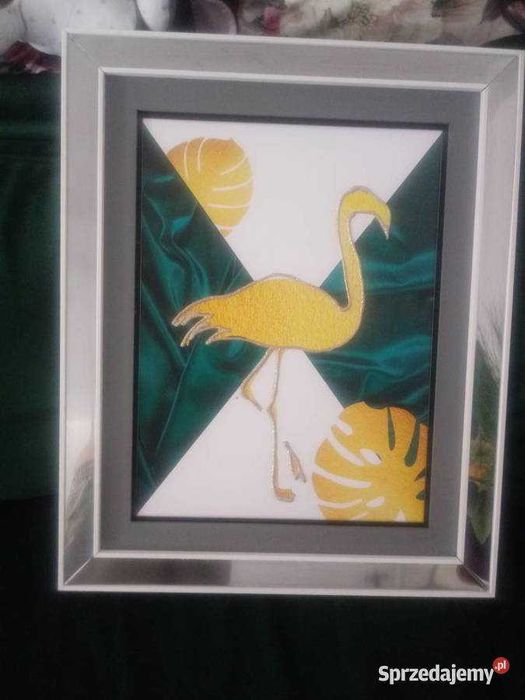 Obraz kolorowy flaming