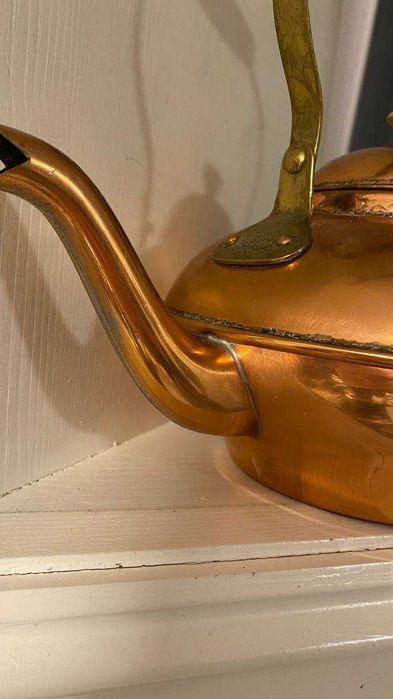 Чайник медный с деревянной ручкой Portugal , 1,2 литра