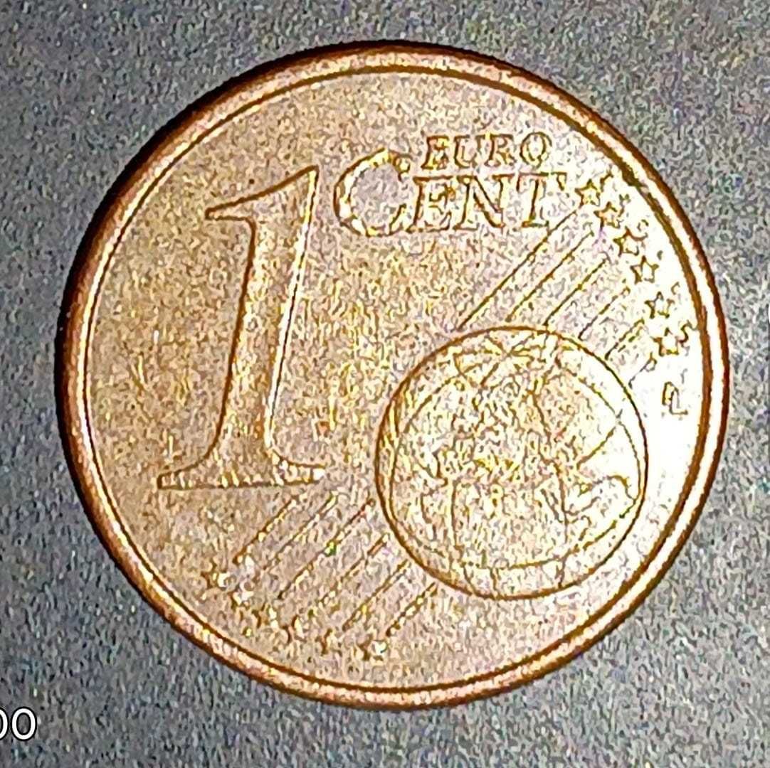 moeda 1 cêntimo de euro, rara para colecionadores ou investimento