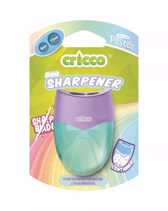 Temperówka podwójna owalna pastel CRICCO. Cricco