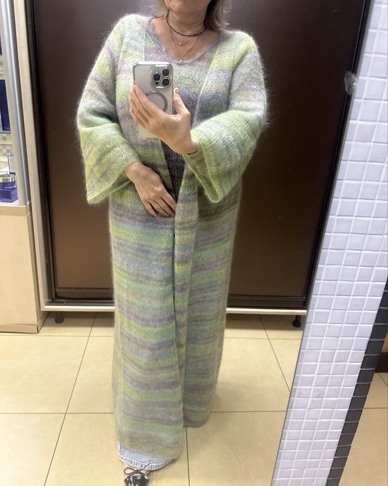 Вязаный кардиган из мохера на шелке