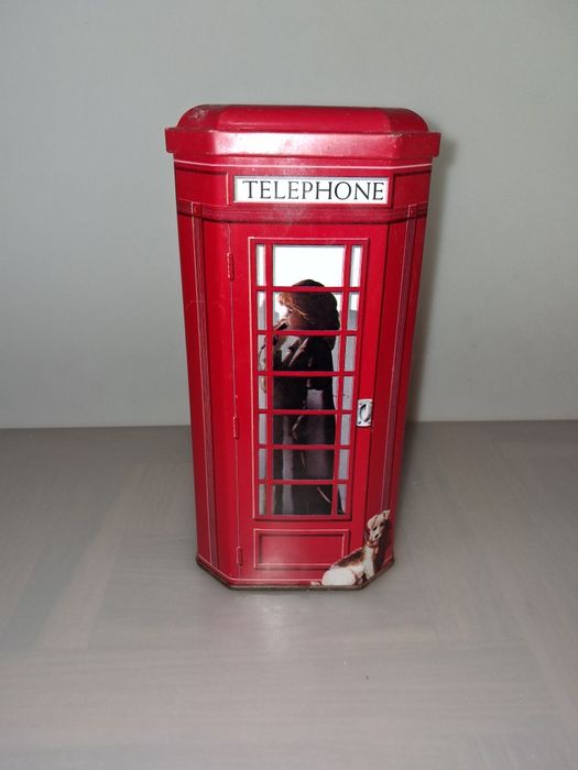 Antiga Lata em Metal Cabine Telefónica