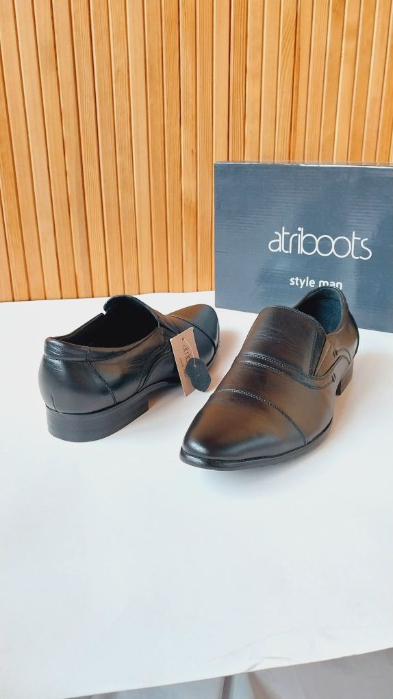 Туфли 44 Atriboots Классические Туфлі Мужские Кожанные Кожа Чоловічі