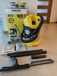 Odkurzacz, mop, myjka Karcher WD3 Battery, komplet - połowę taniej