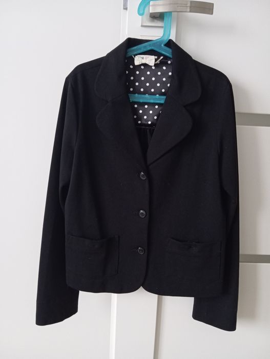 R. 158 H&M marynarka czarna, galowa, elegancka
