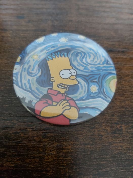 Magnes 56mm Bart Simpson w stylu Van Gogh