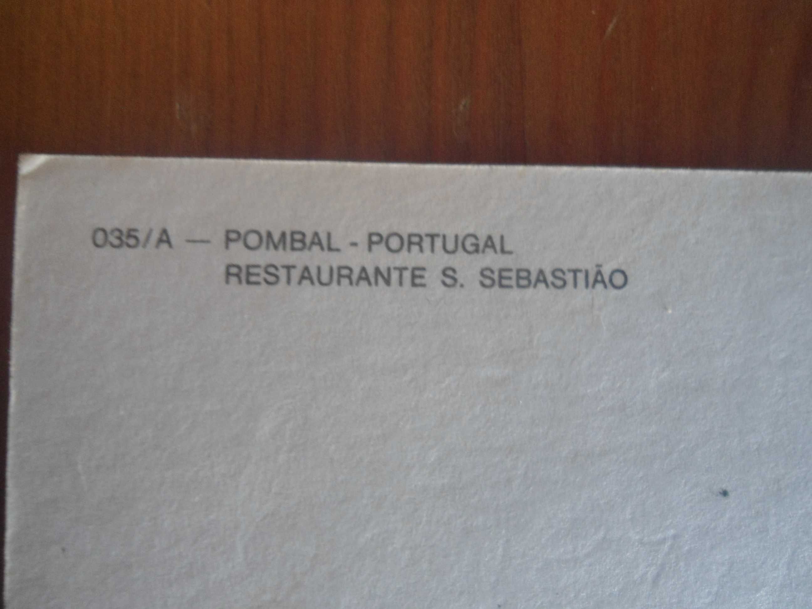 Postal anos 70 do restaurante S. Sebastião, em Pombal