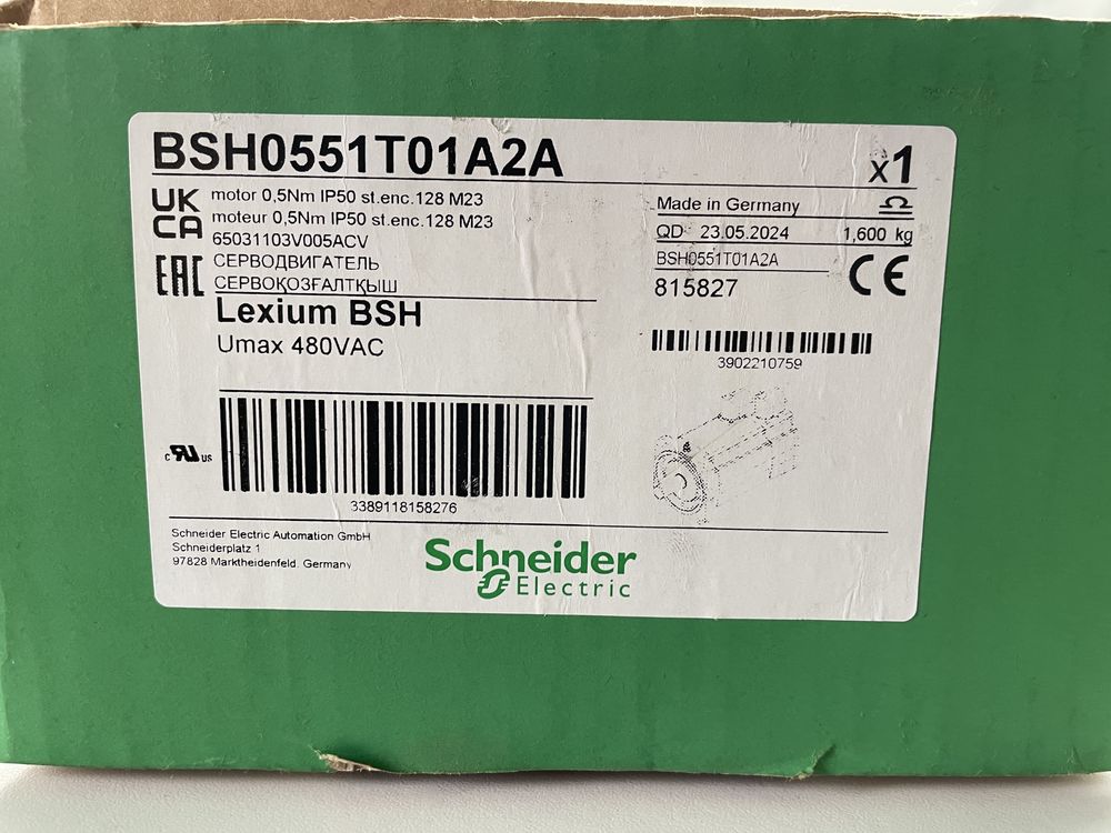 Серводвигун Schneider Electric BSH0551T01A2A