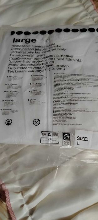 Maska ochronna przeciwpyłowa z okularami i kombinezonem