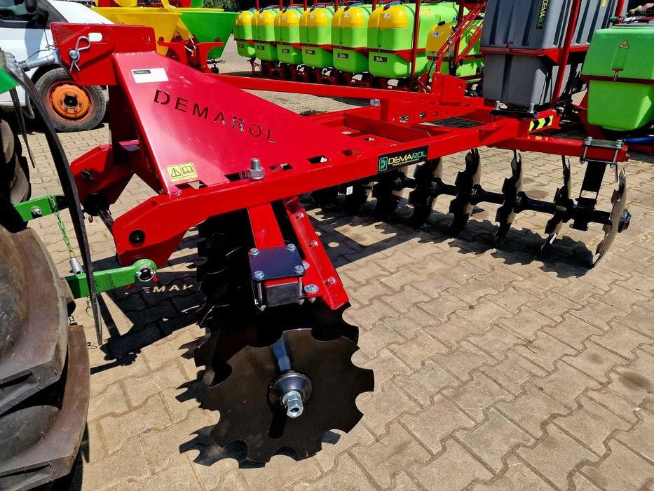 Brona talerzowa układ V/X z wałkiem strunowym DEMAROL nowe