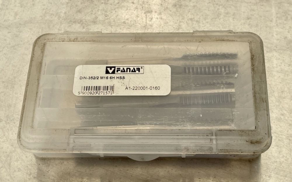Fanar Gwintownik ręczny M16 NGMm/3 DIN-352/3 HSS trój sztukowy (3x)