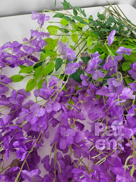 Wisteria fioletowa glicynia sztuczna girlanda dekoracja 12 sztuk