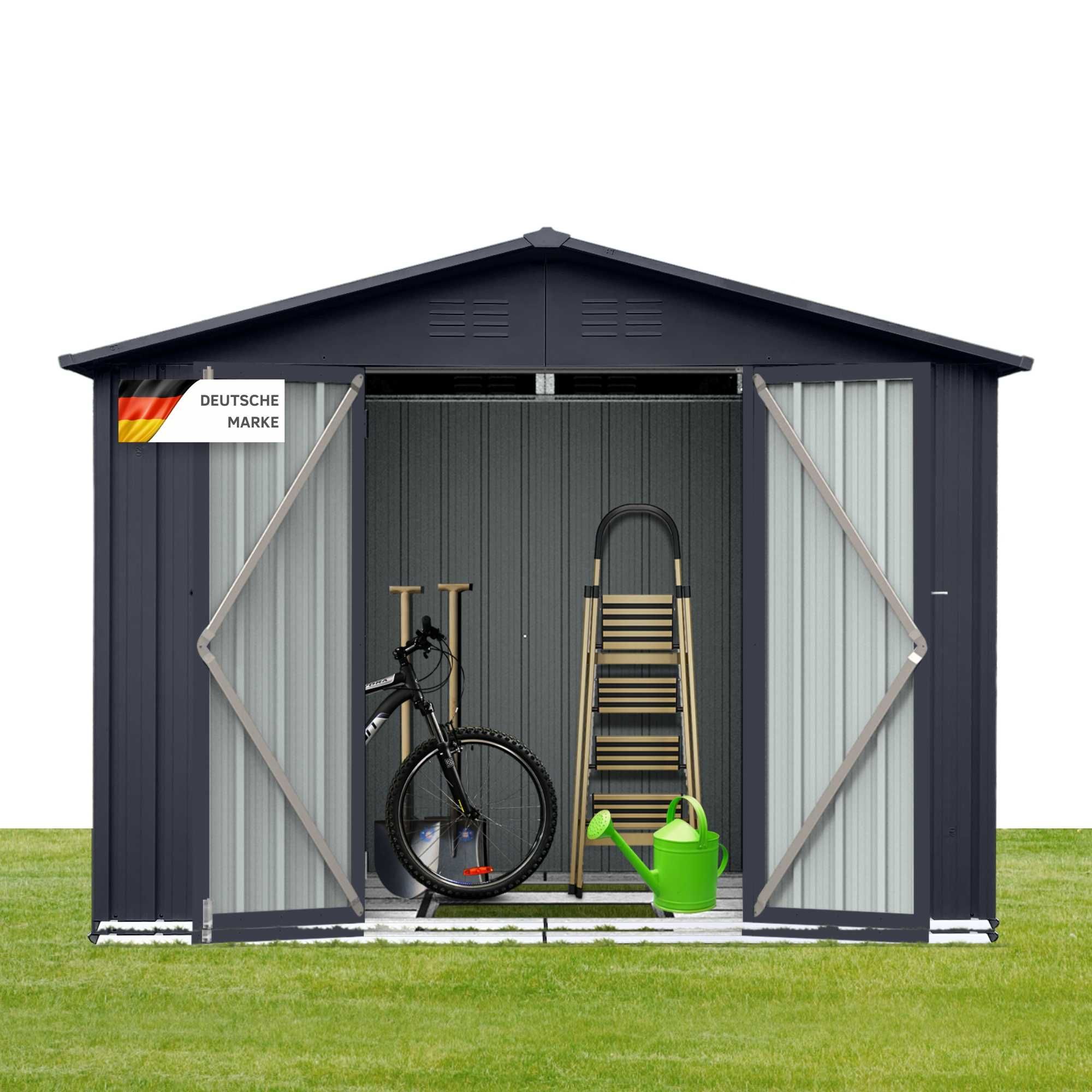 Duzy domek ogrodowy narzedziowy xl 241x171x192cm blaszak