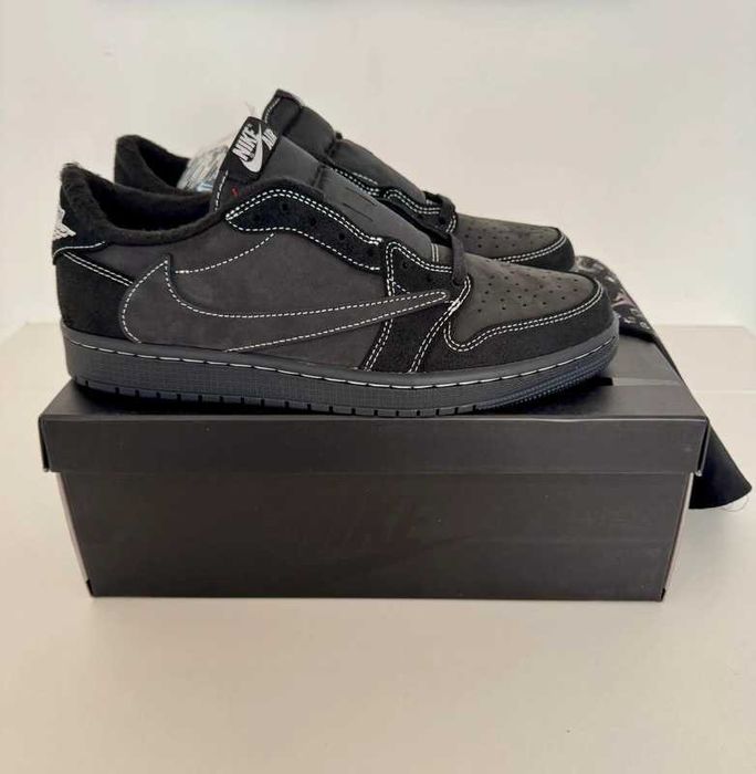 "Buty Trampki"Jordan_1_Retro_Low_OG_SP_Travis_Scott_Black Phantom r.39