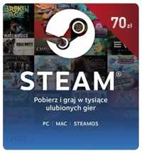 Karta podarunkowa (e-kod) do Steam 70 zł
