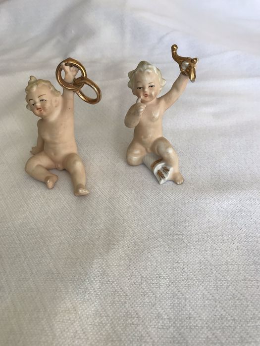 Статуэтки Мальчики у гнезда, путти, Германия