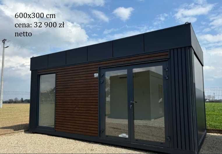 Gotowy pawilon kontener 700cmx300cm 7mx3m usługowy/biurowy/handlowy
