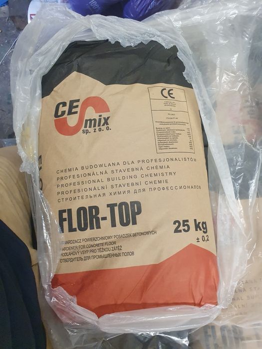 FLOR-TOP posypka utwardzająca do przemysłowych posadzek betonowych 25k