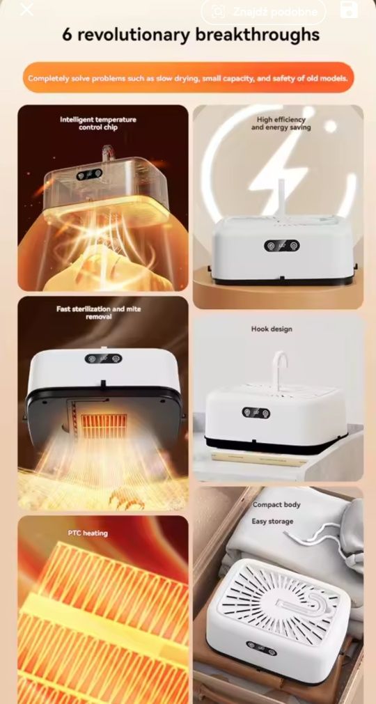 Inteligentna Suszarka Smart do ubrań