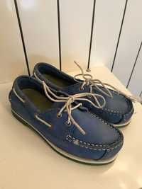 Buty Timberland 32,5 mokasyny niebieskie