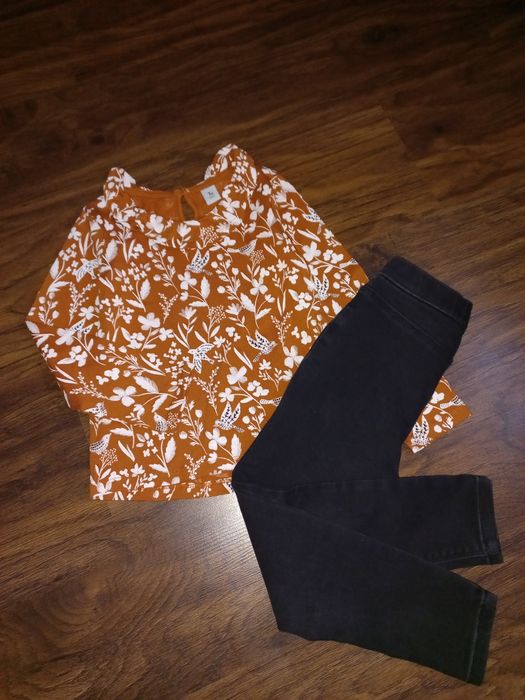 Фирменный набор реглан джеггенсы на девочку 4-5 лет