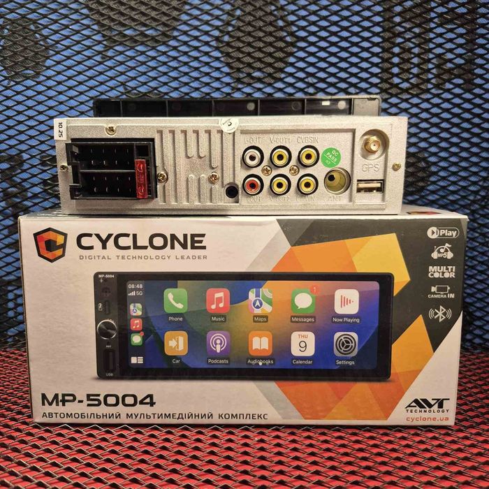 Автомагнітола Cyclone MP-5004 CarPlay/Android Auto Bluetooth