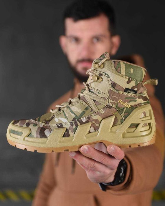 Берци осінні Черевики тактичні aeisk Goretex мультикам 42р