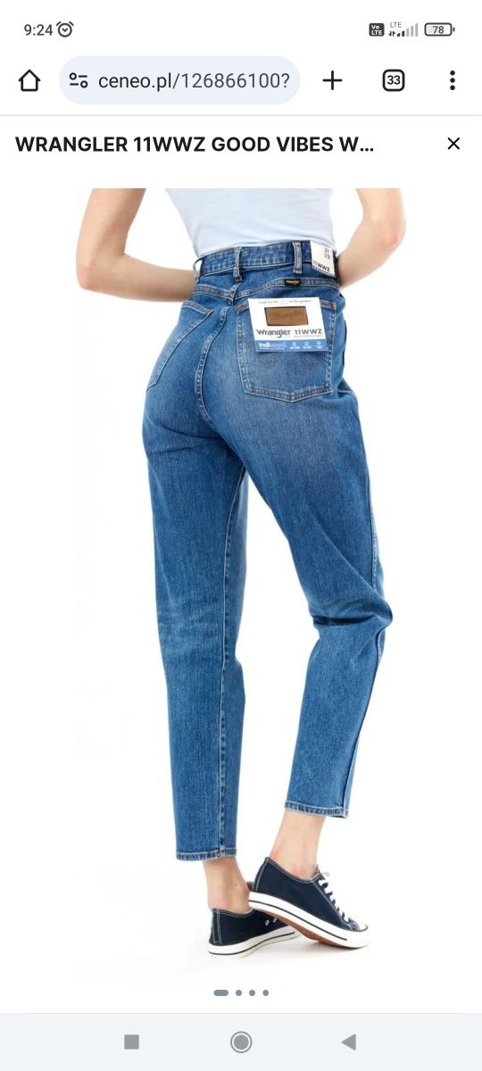 Jeansy zwężane Wrangler