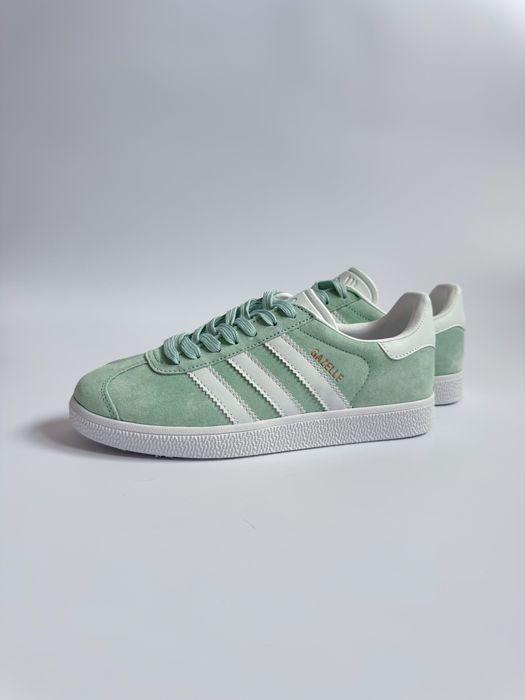 Жіночі кросівки Adidas Gazelle 38 розмір. Зелені кеди адідас газель