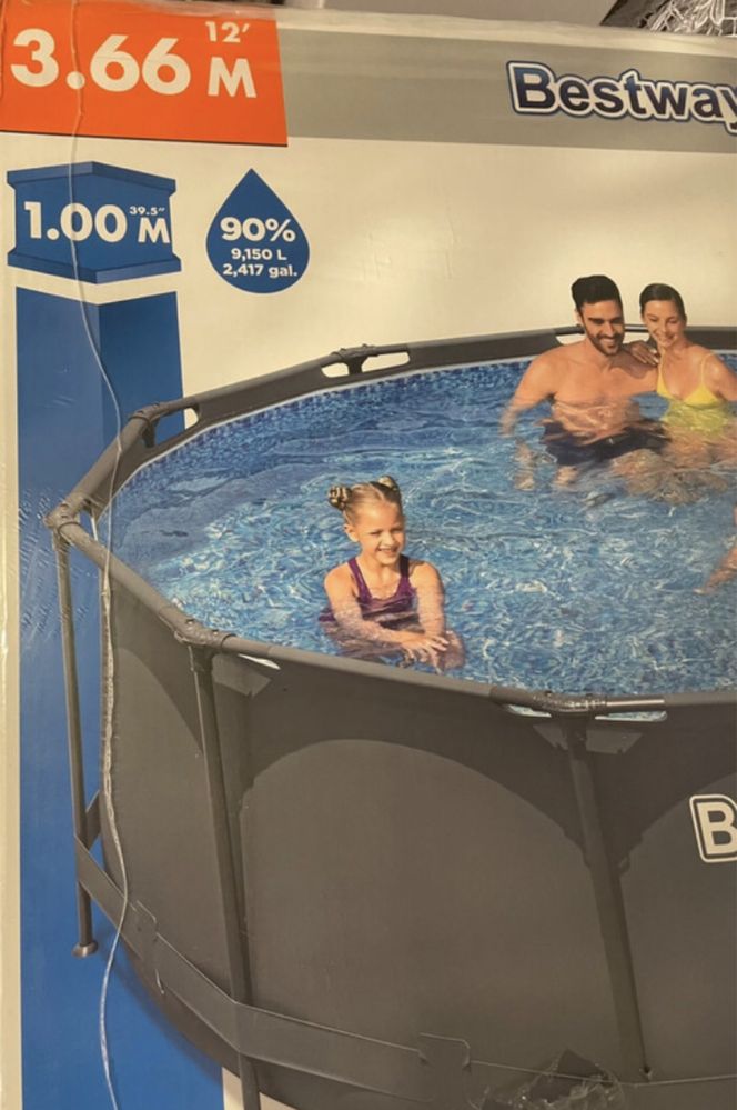 Basen stelażowy 9150 l Bestway Steel Pro Max - NOWY