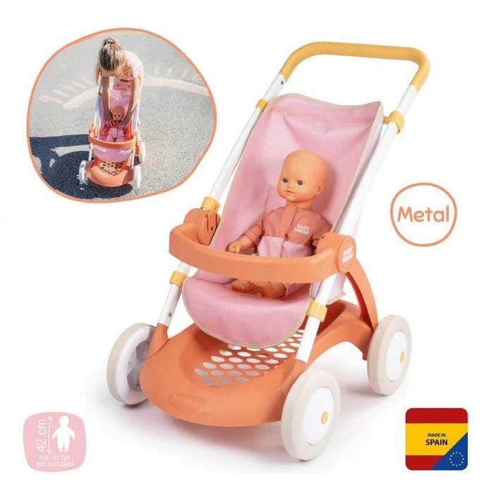 Коляска для ляльки Smoby 7600254024 "Теракотова пудра. Прогулянка"