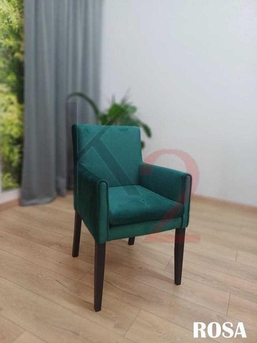 Krzesło DREWNIANE do jadalni, krzesła DĘBOWE tapicerowane, zmywalne