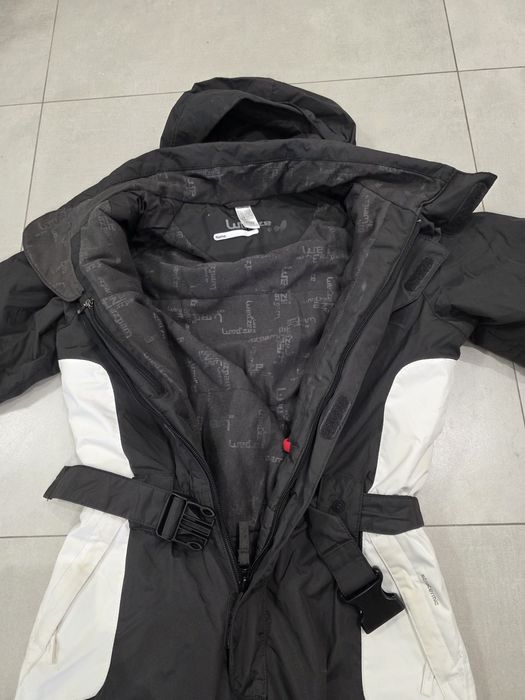 WED'ZE Kombinezon Narciarski 12 lat 146/158 cm Czarno-Biały Używany