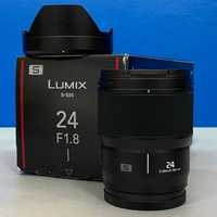 Panasonic Lumix S 24mm f/1.8 (NOVA - 3 ANOS DE GARANTIA)