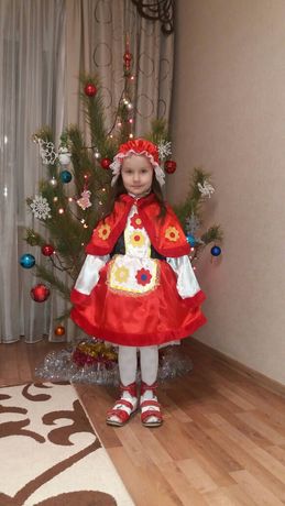 Костюм новорічний карнавальний- Червона шапочка