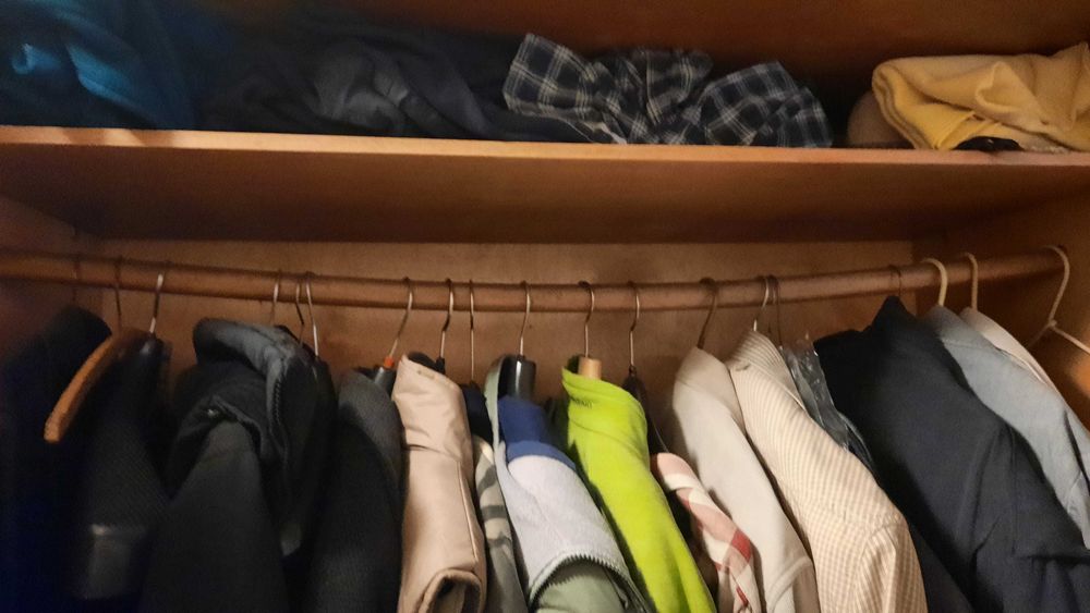 SZAFA 3-drzwiowa drewniana 183x60x180 cm czasy PRL